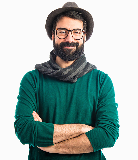 man wearing a hat